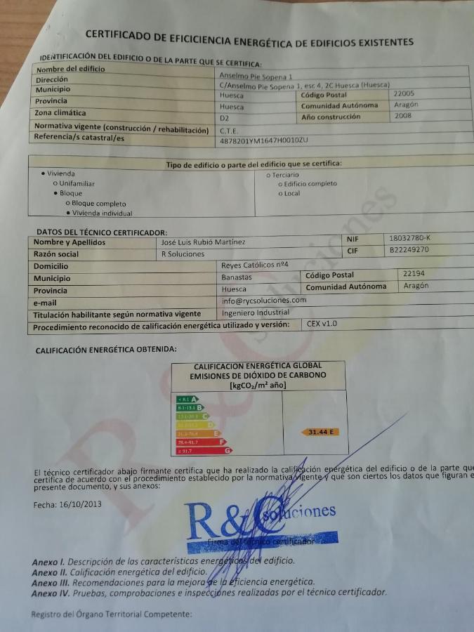 Acogedor Apartamento En הואסקה מראה חיצוני תמונה